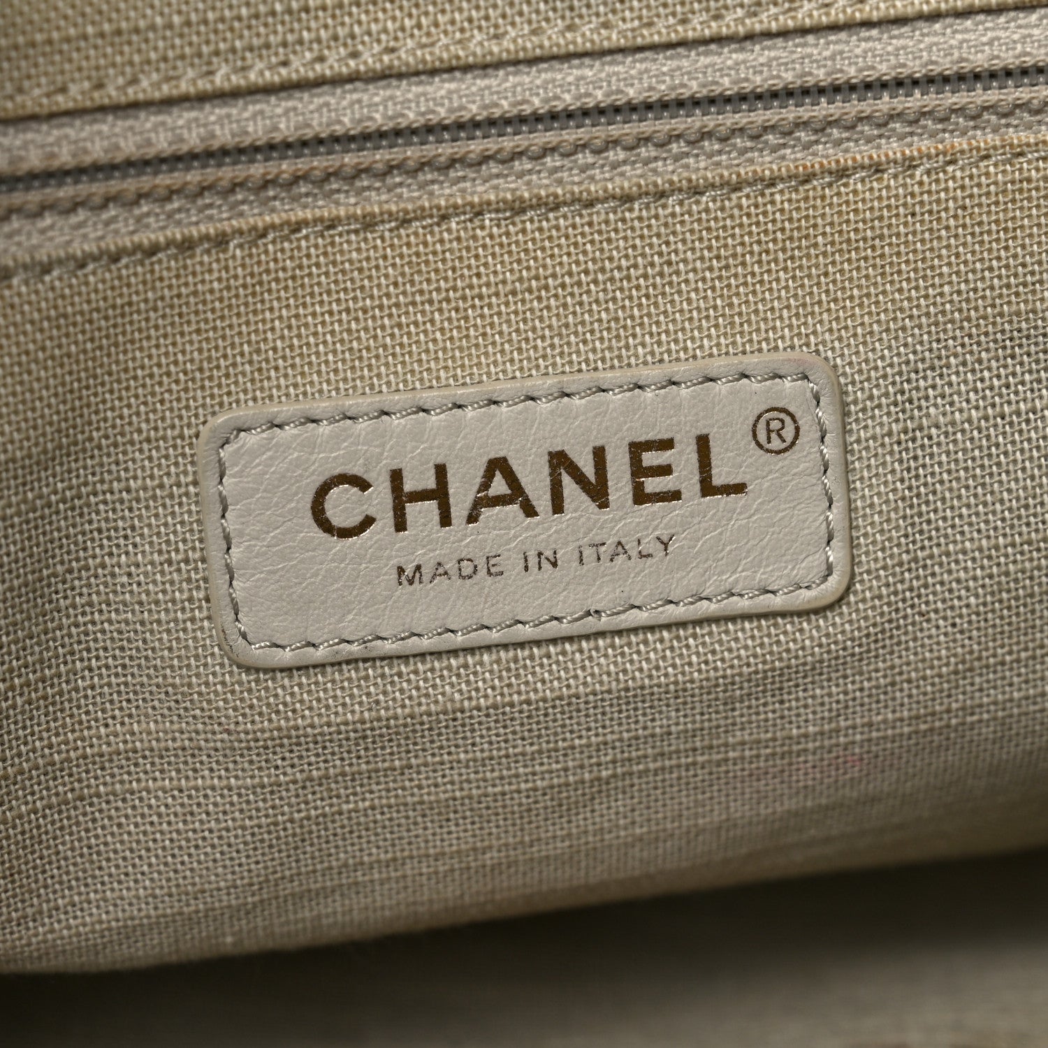 Chanel Denim Small Deauville Tote Dark Blue White Blue White 6 of 10