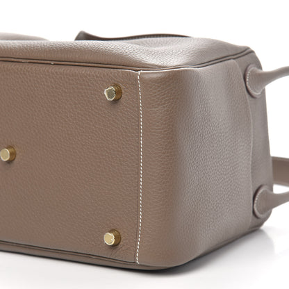 Hermes Taurillon Clemence Lindy 30 Etoupe 9 of 9