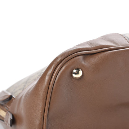 Gucci GG Supreme Monogram Margaux Calfskin Large Nice Top Handle Dome Bag Beige Ebony Acero 9 of 12