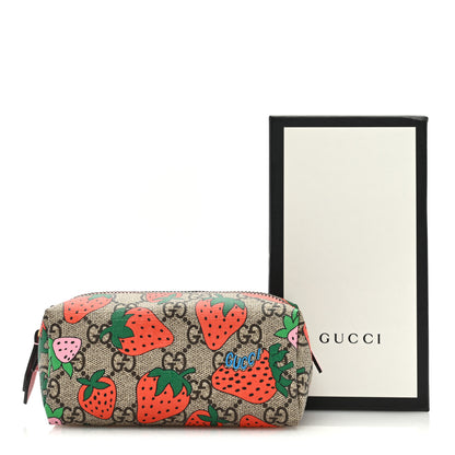 Gucci GG Supreme Monogram Strawberry Cosmetic Case 8 of 8