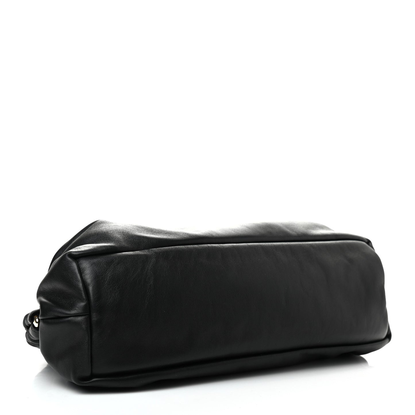 Lambskin Cloud Clutch Black Flamma