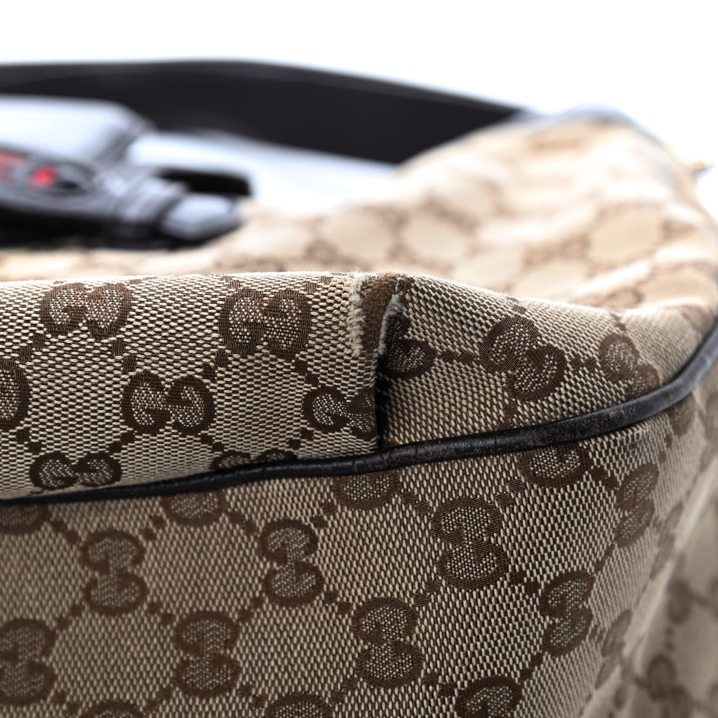 Monogram Web Medium Dressage Hobo Dark Brown