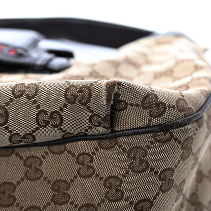 Gucci Monogram Web Medium Dressage Hobo Dark Brown 11 of 13
