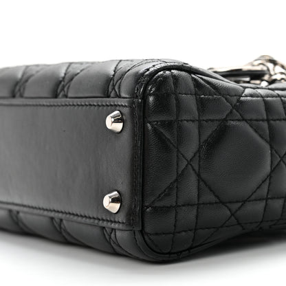 Christian Dior Lambskin Cannage Mini Lady Dior Black 8 of 13
