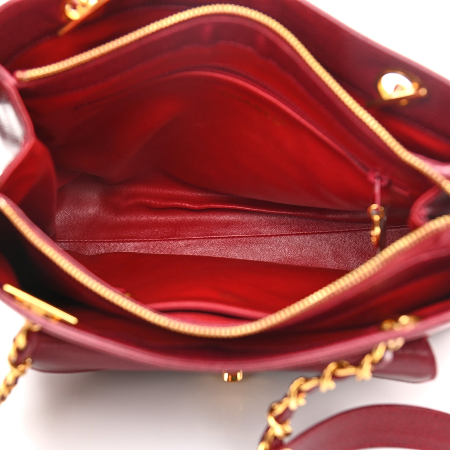 Caviar CC Shopper Tote Red