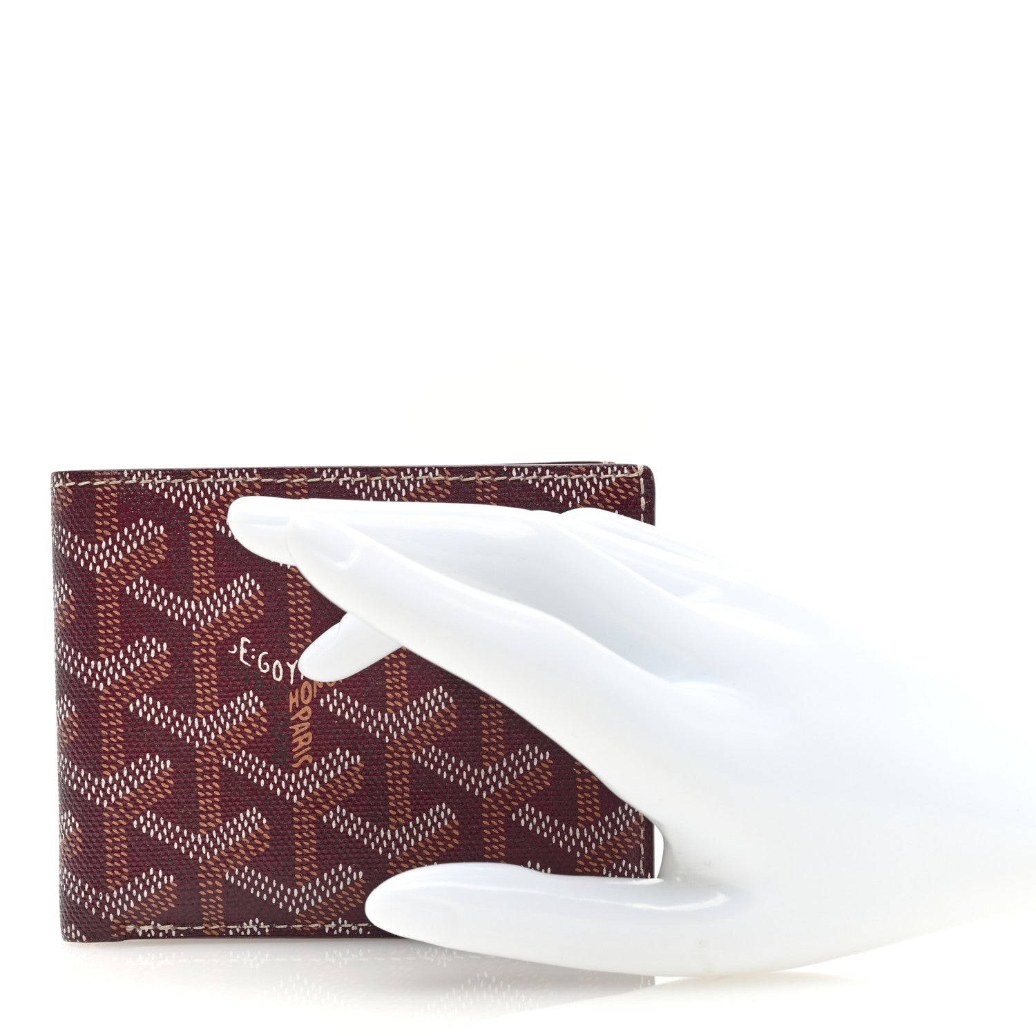 Goyard Goyardine Bi-Fold Victoire PM Wallet Bordeaux 2 of 6