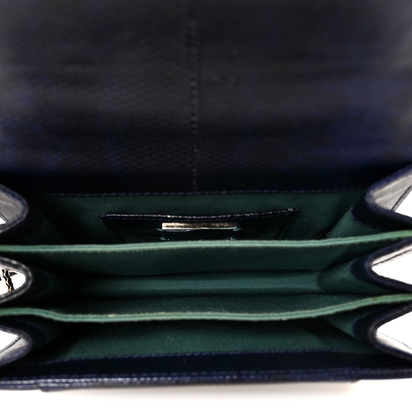 Karung Serpenti Forever Top Handle Navy Blue