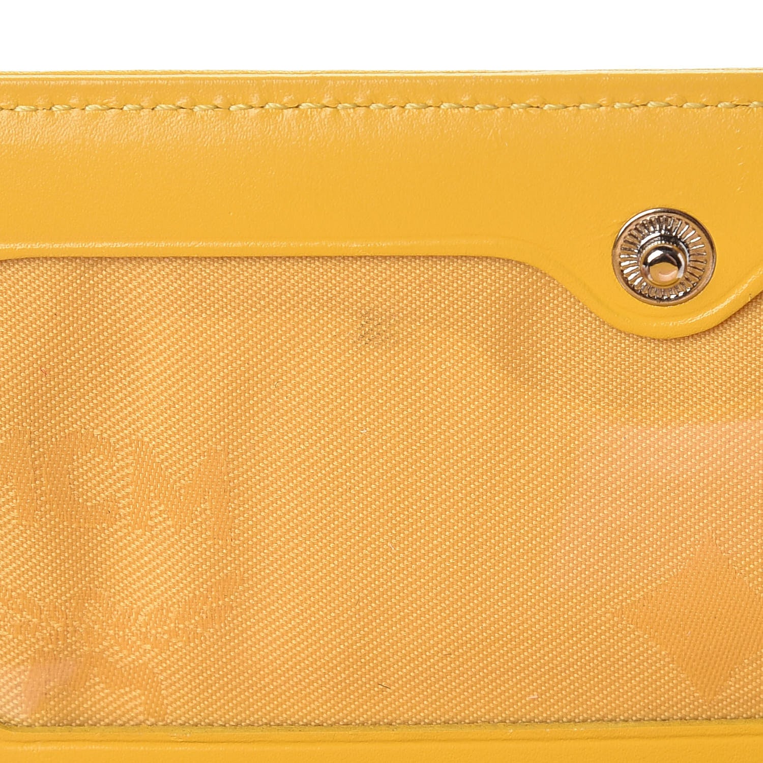 MCM Calfskin Medium Tri-Fold Flap Wallet Yellow 12 of 19