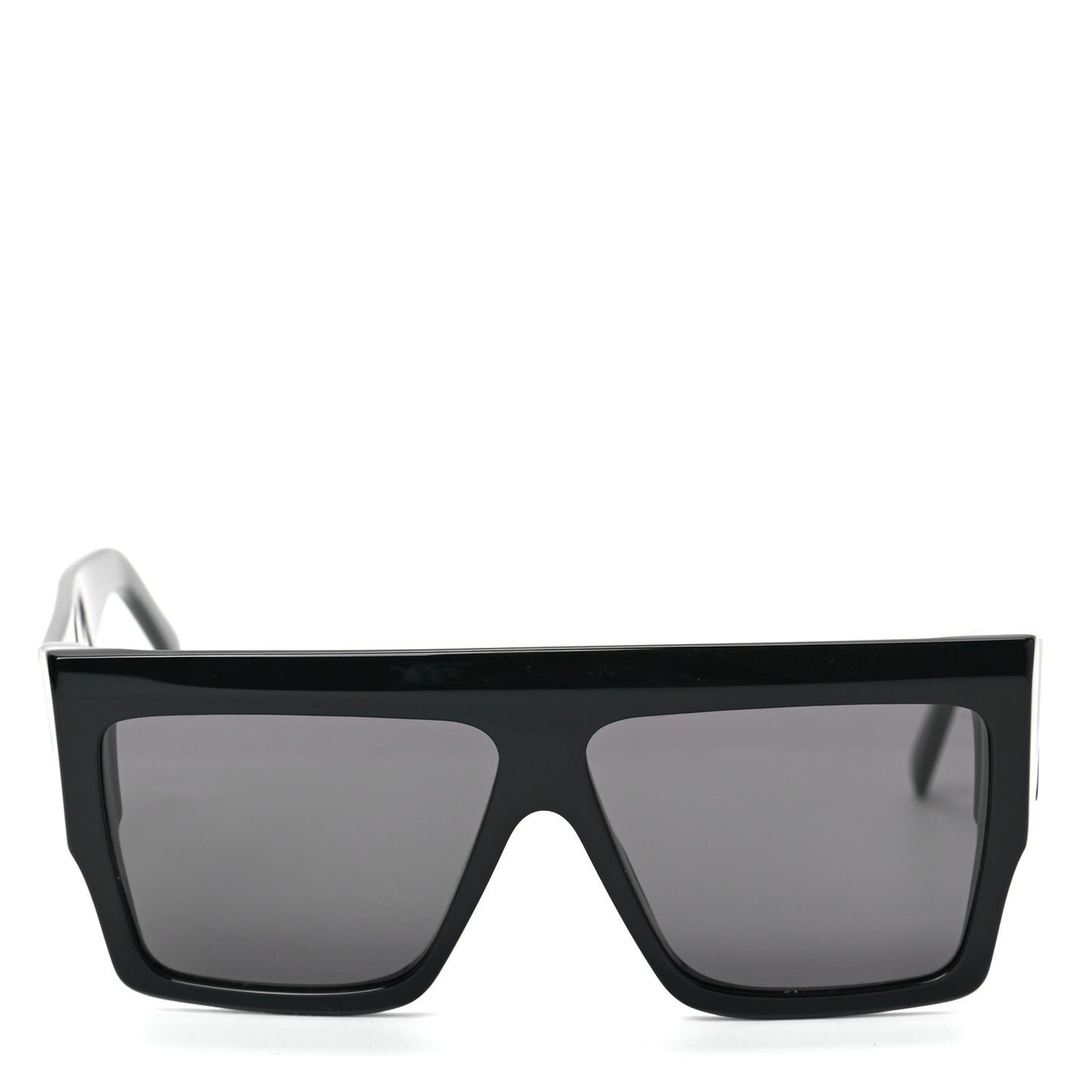 Acetate Flat Top Rectangular Sunglasses CL400921 Black