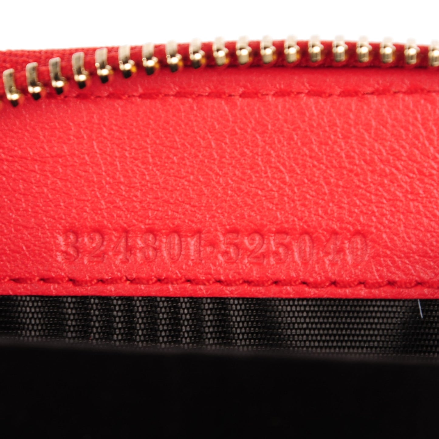Guccissima Zip Around Coin Purse Red
