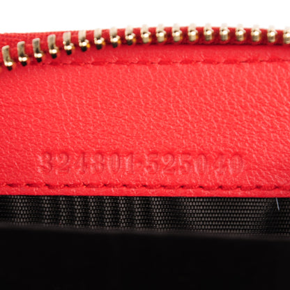 Gucci Guccissima Zip Around Coin Purse Red 7 of 7