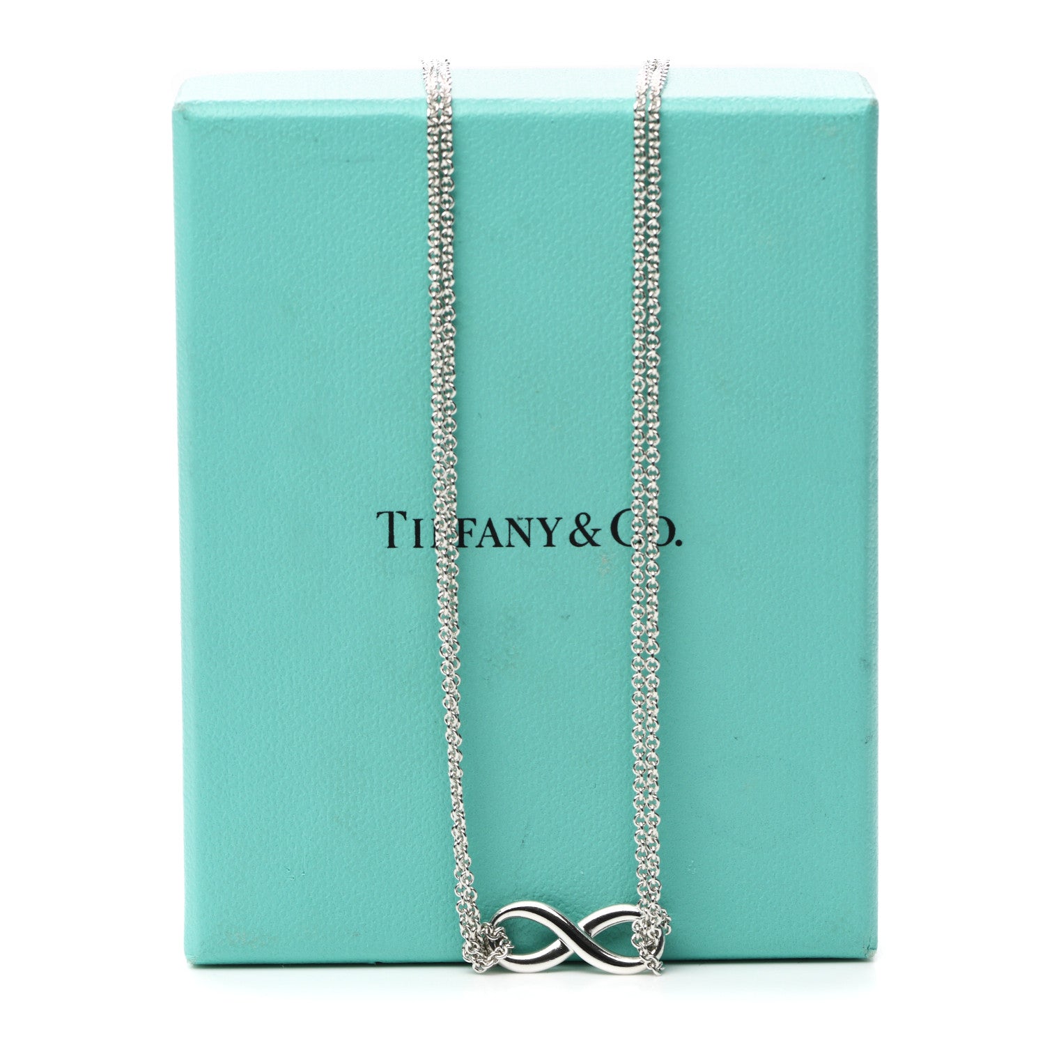 Tiffany Sterling Silver Infinity Pendant Necklace 6 of 6