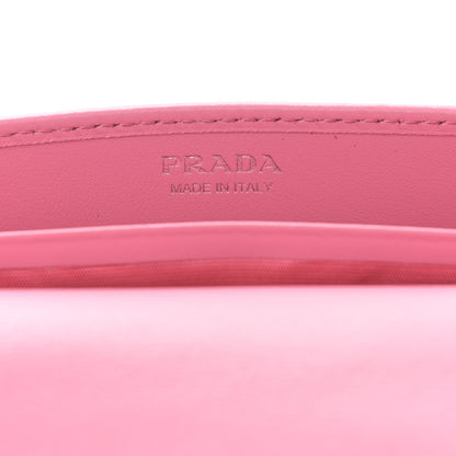 Prada Soft Calfskin Impunture Diagramme Chain Wallet Begonia 6 of 11
