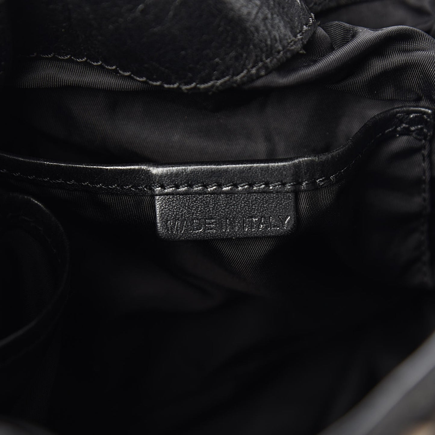 Nylon Beat Check Studded Hobo Black