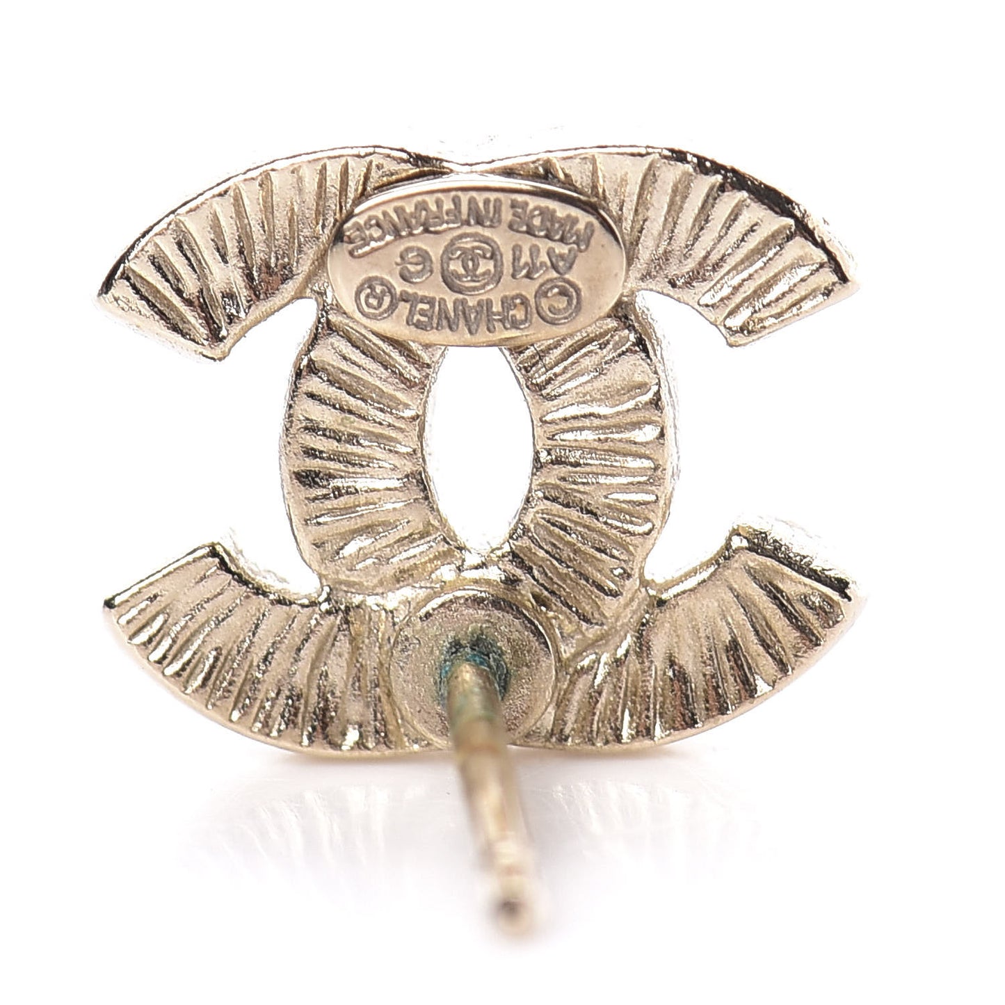 Crystal CC Earrings Gold