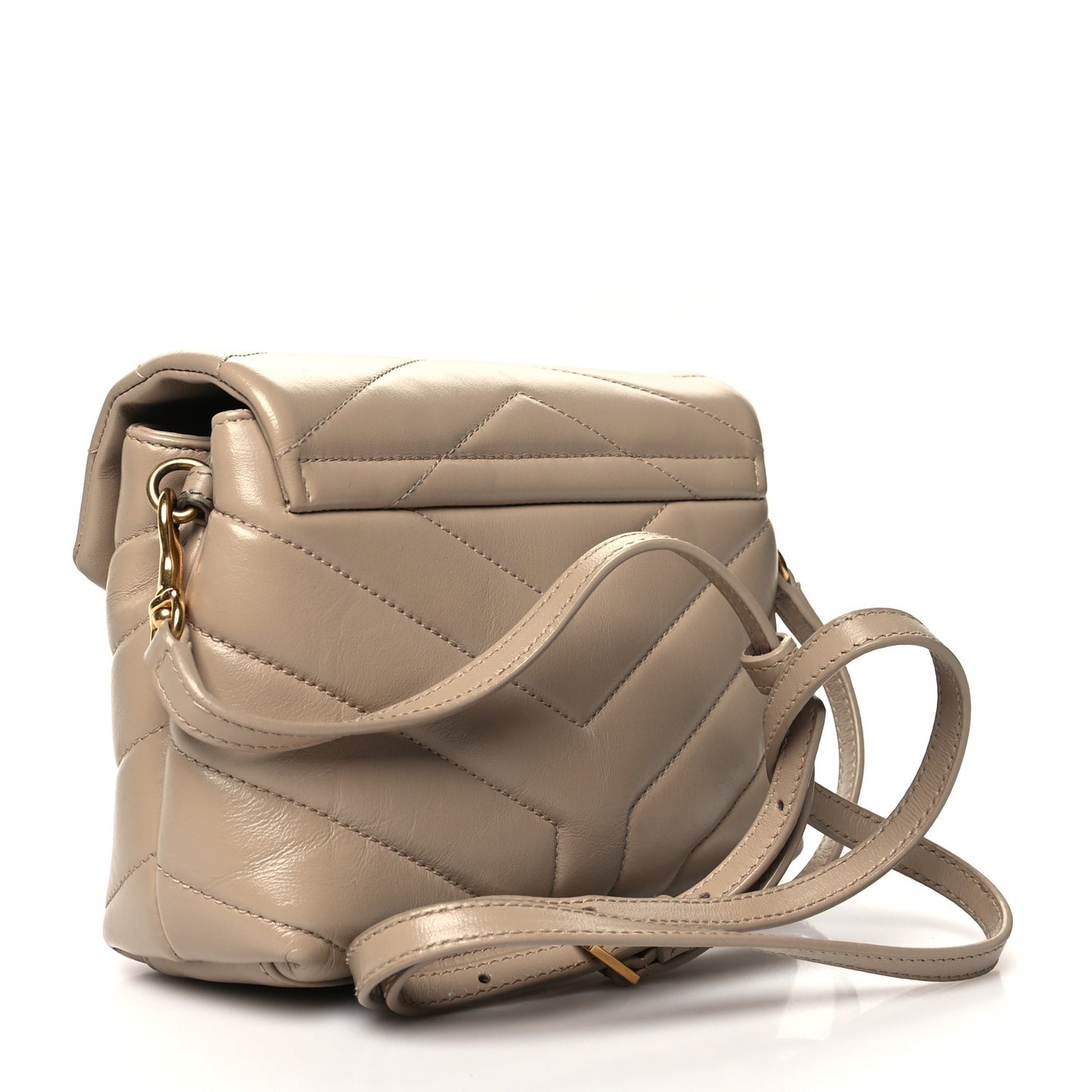 Calfskin Y Quilted Monogram Toy Loulou Crossbody Bag Nude Powder