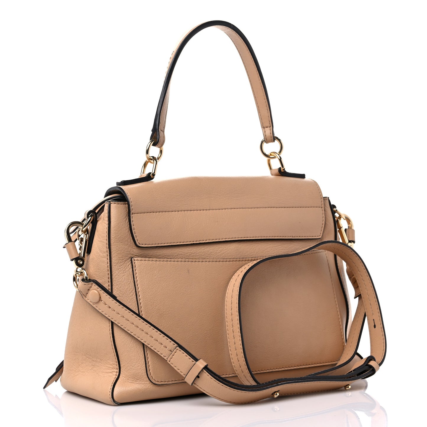 Calfskin Medium Faye Day Shoulder Bag Blush Nude