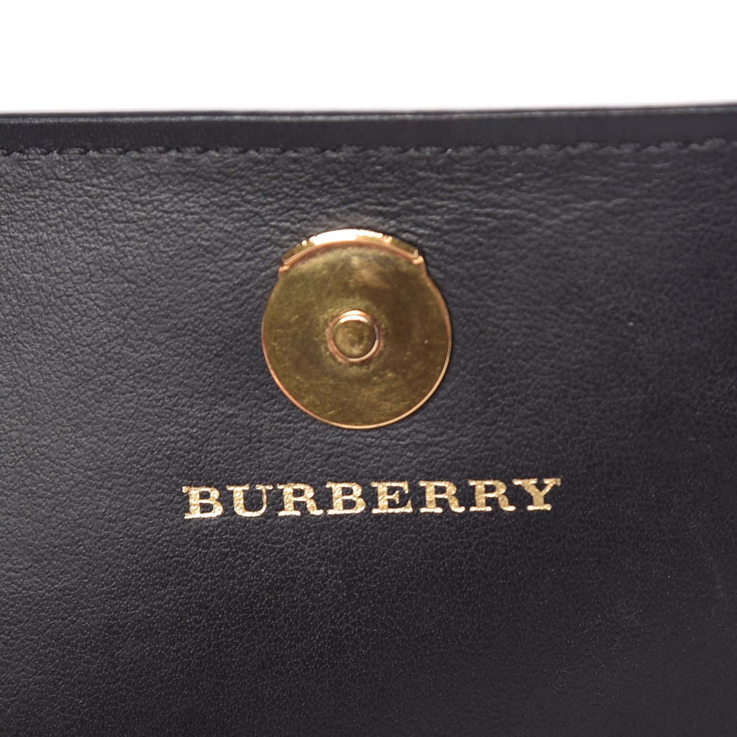 Burberry Vintage Check Henley Wallet On Chain Black 8 of 12