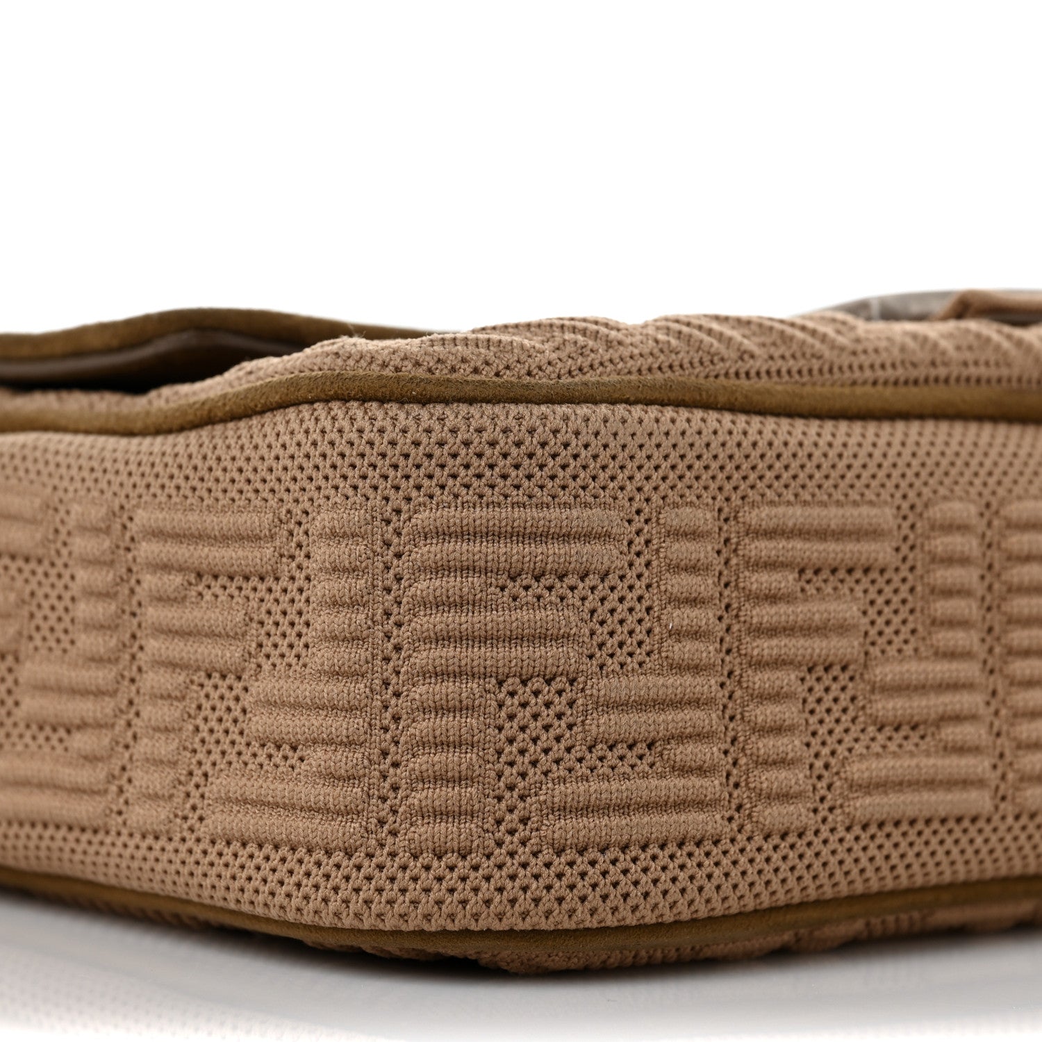 Fendi Technical Fabric FF Midi Chain Baguette Sand 8 of 9