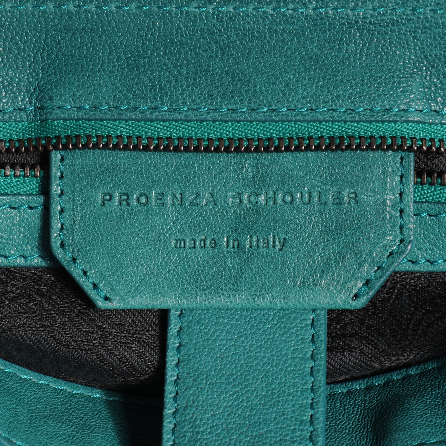 Lambskin PS1 Large Satchel Teal
