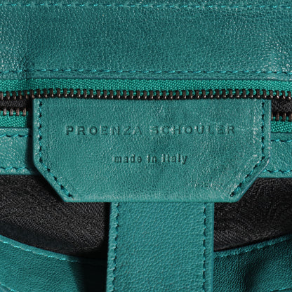 Proenza Schouler Lambskin PS1 Large Satchel Teal 7 of 8