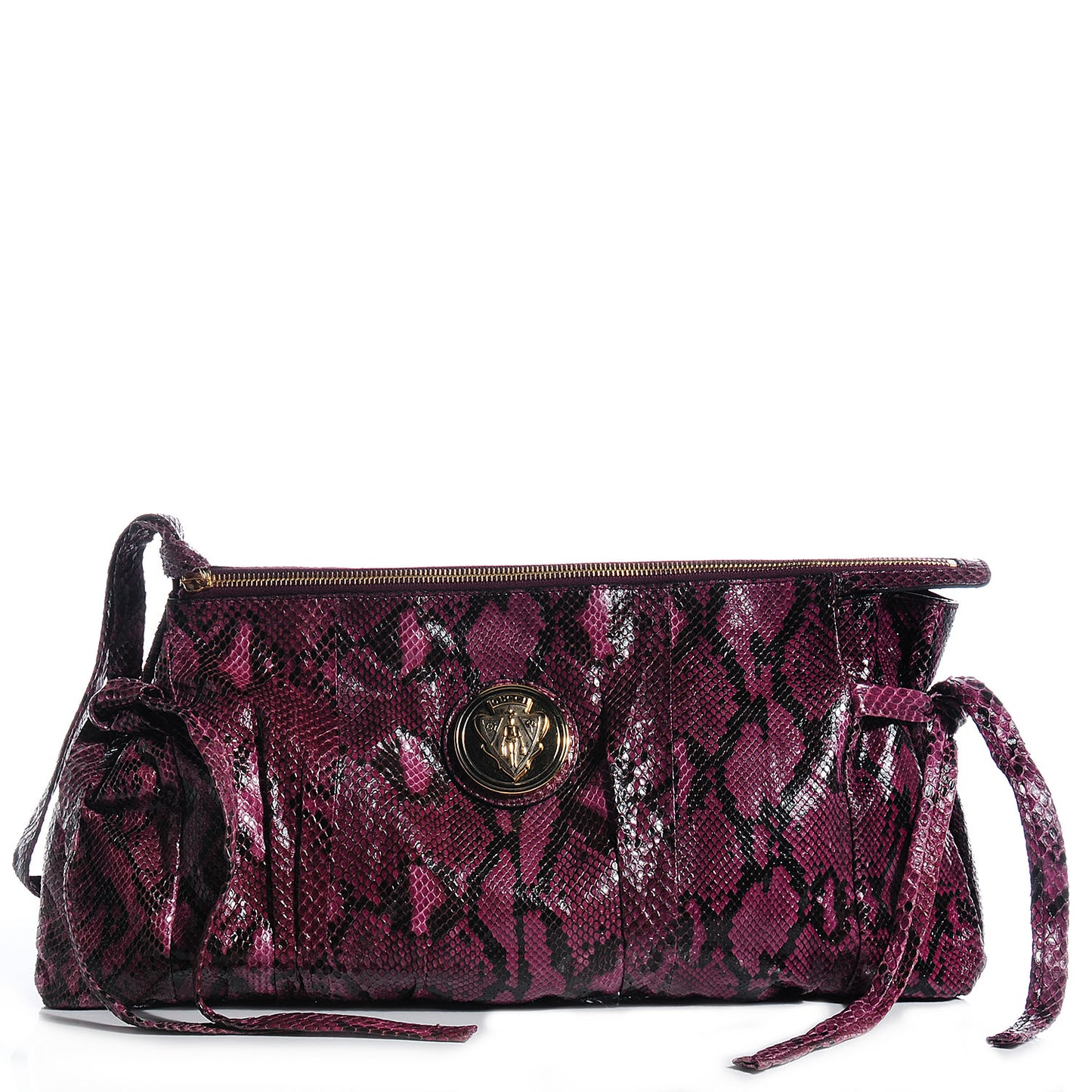 Python Large Hysteria Clutch Purple