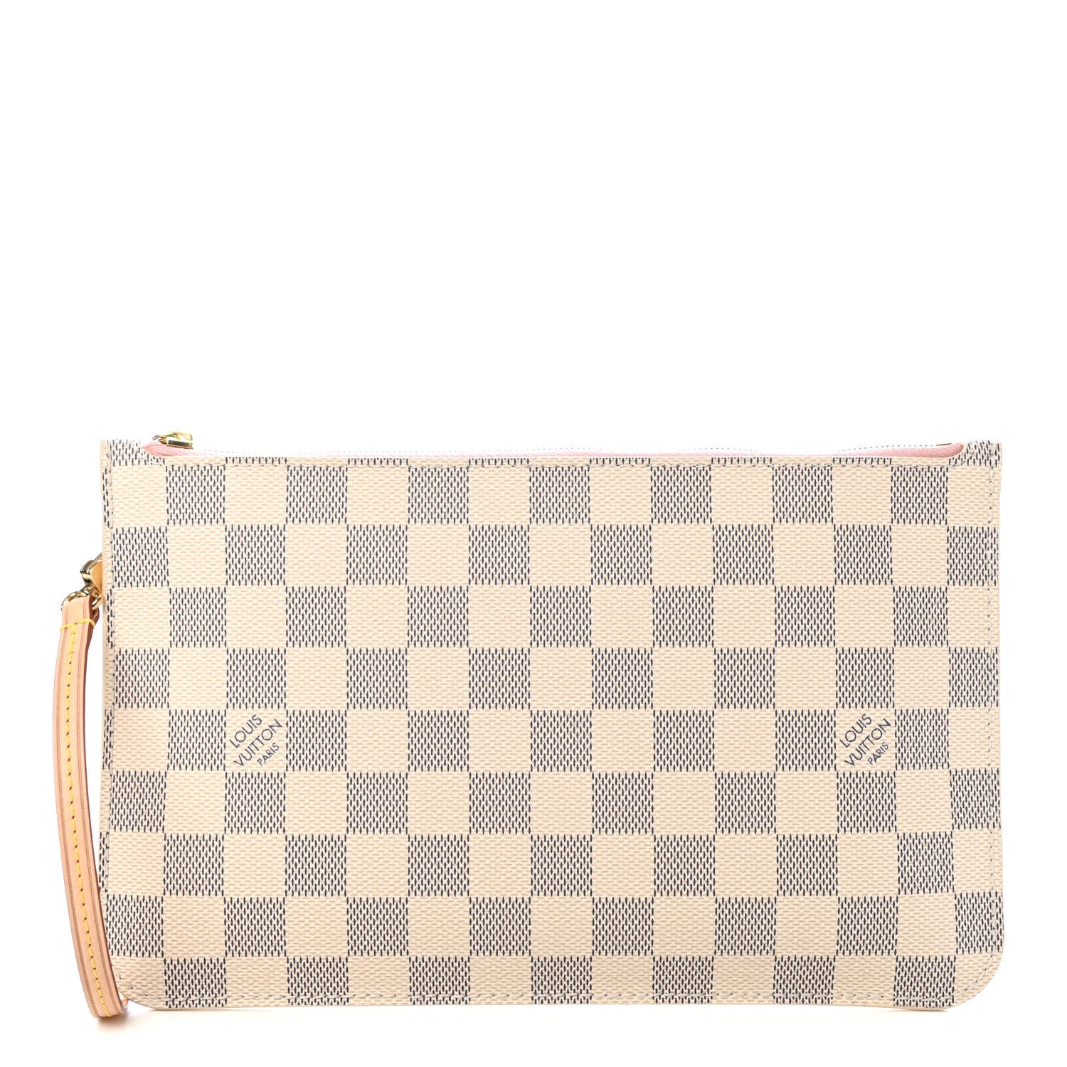 Louis Vuitton Damier Azur Neverfull MM GM Pochette Rose Ballerine 1 of 4