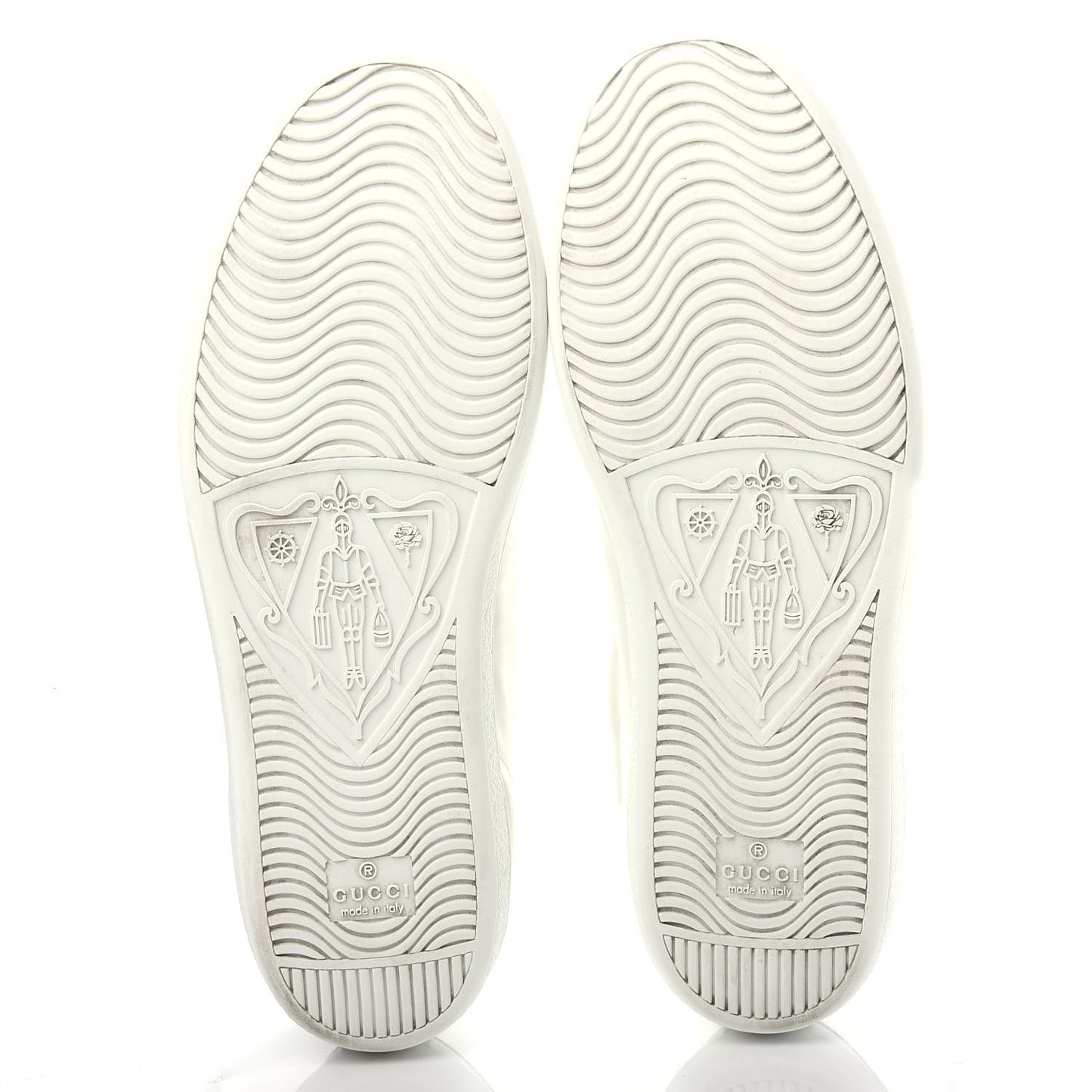 Calfskin Interlocking G Perforated Womens Ace Sneakers 39 White Grey Sky