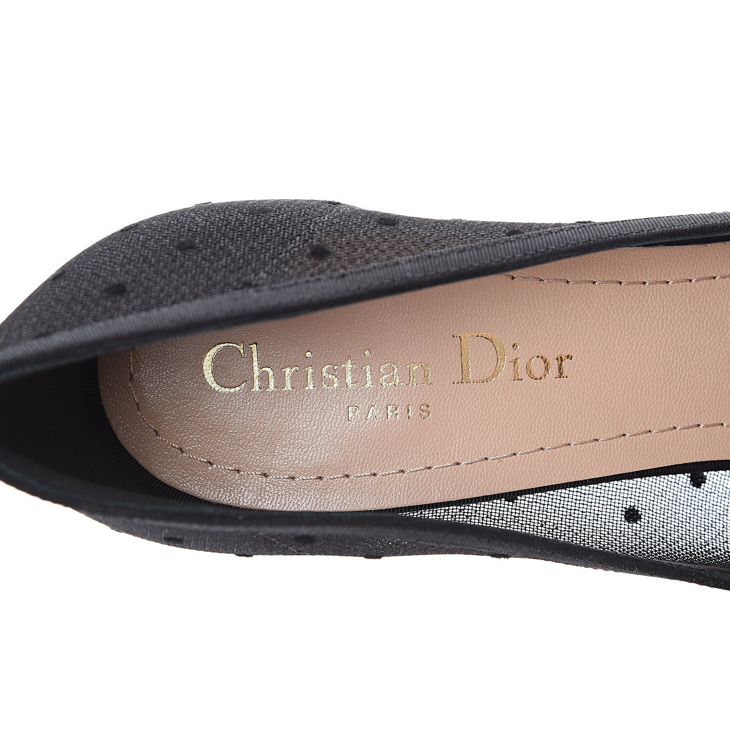 Christian Dior Grosgrain Plumetis Dior Blossom Pump 38 Black 6 of 11