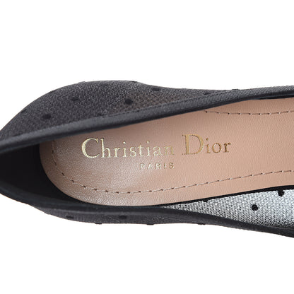 Christian Dior Grosgrain Plumetis Dior Blossom Pump 38 Black 6 of 11