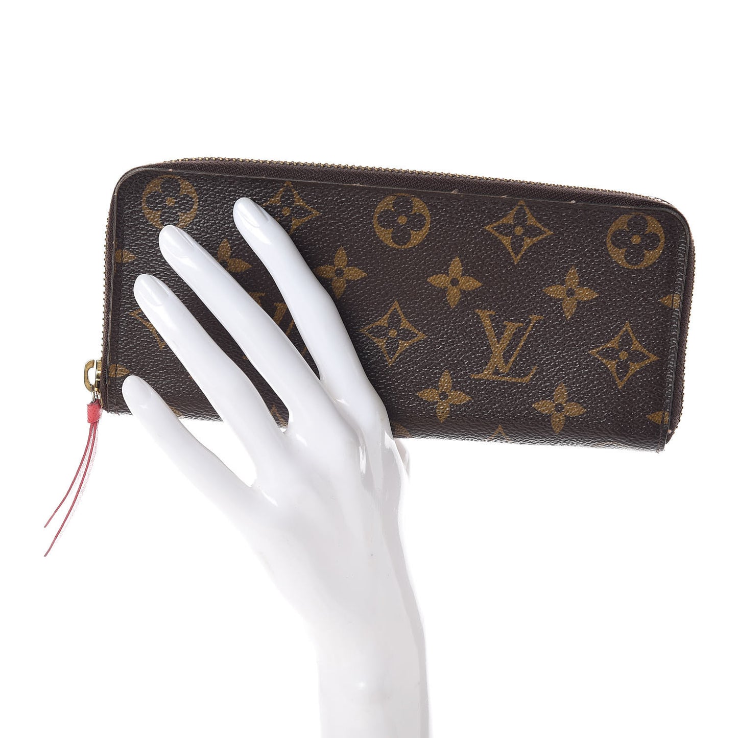 Monogram Clemence Wallet Hot Pink