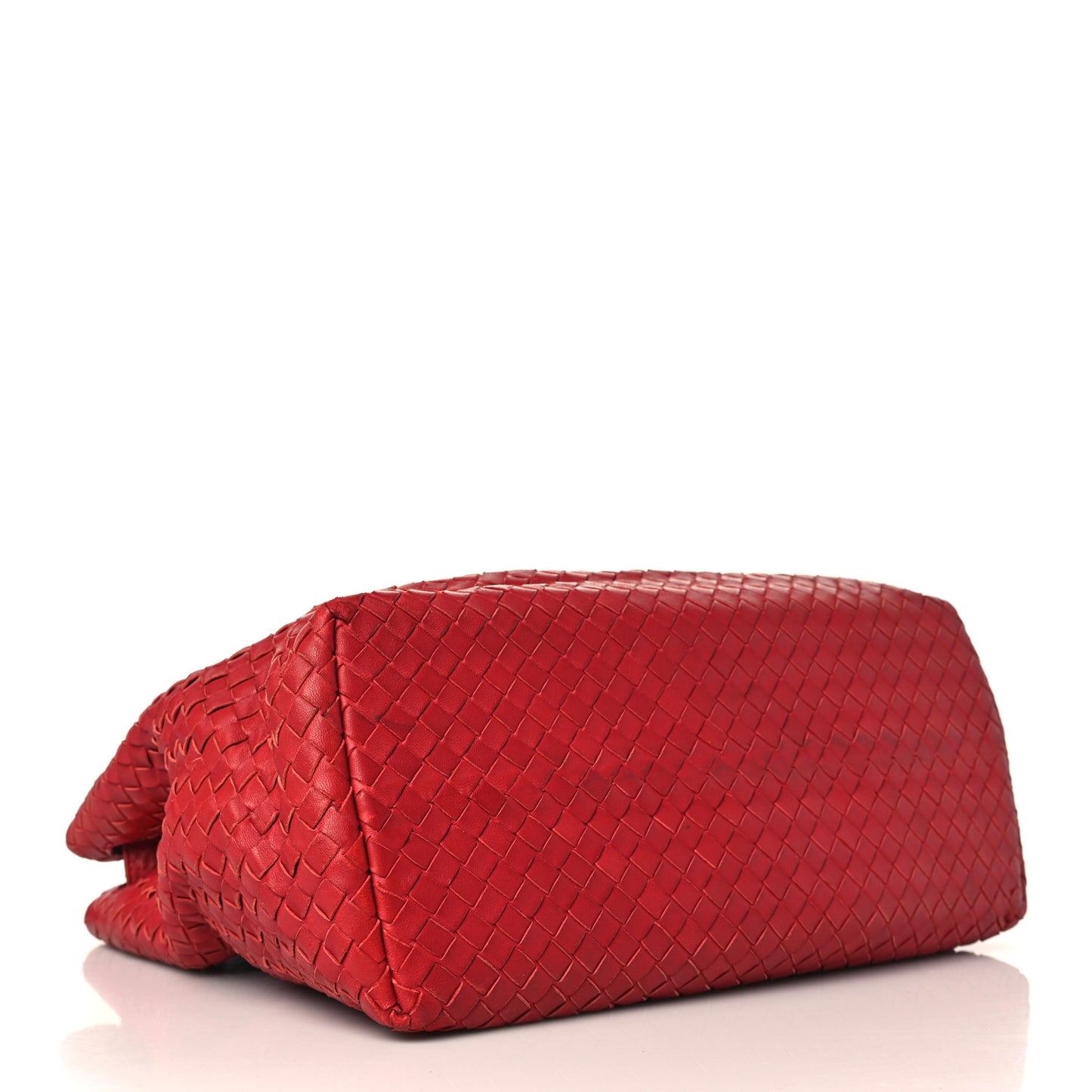 Nappa Intrecciato Medium Garda Bag Red