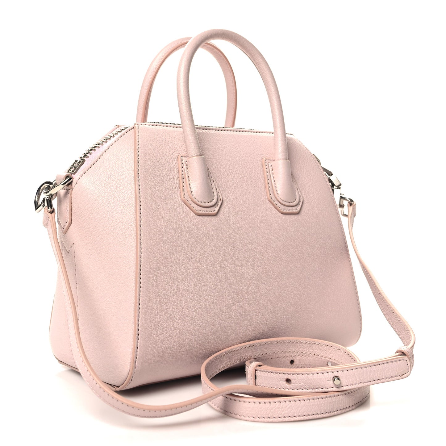Sugar Goatskin Mini Antigona Light Pink