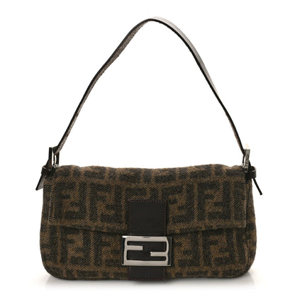 Fendi Wool Zucca Baguette Tobacco 1 of 9