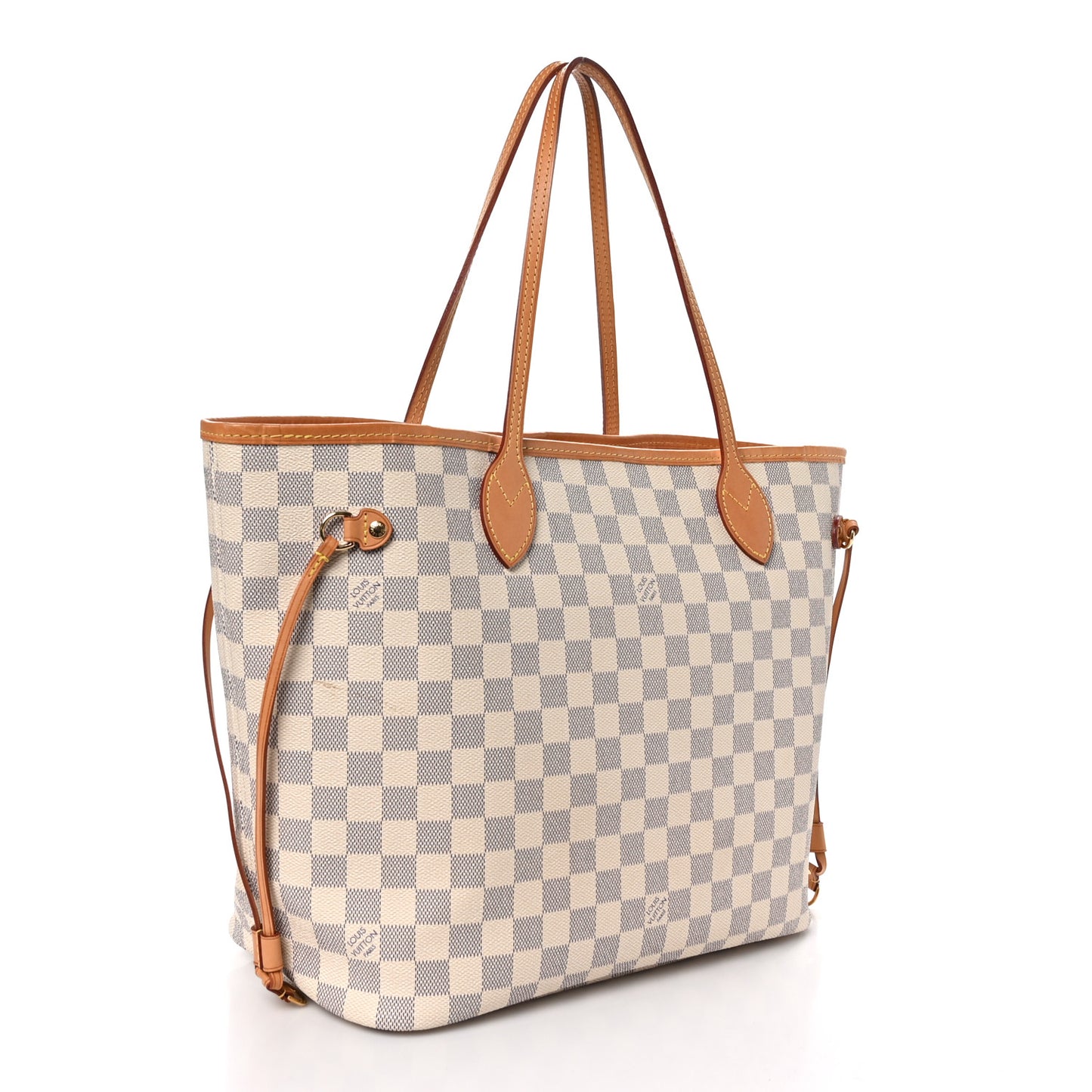 Damier Azur Neo Neverfull MM Rose Ballerine