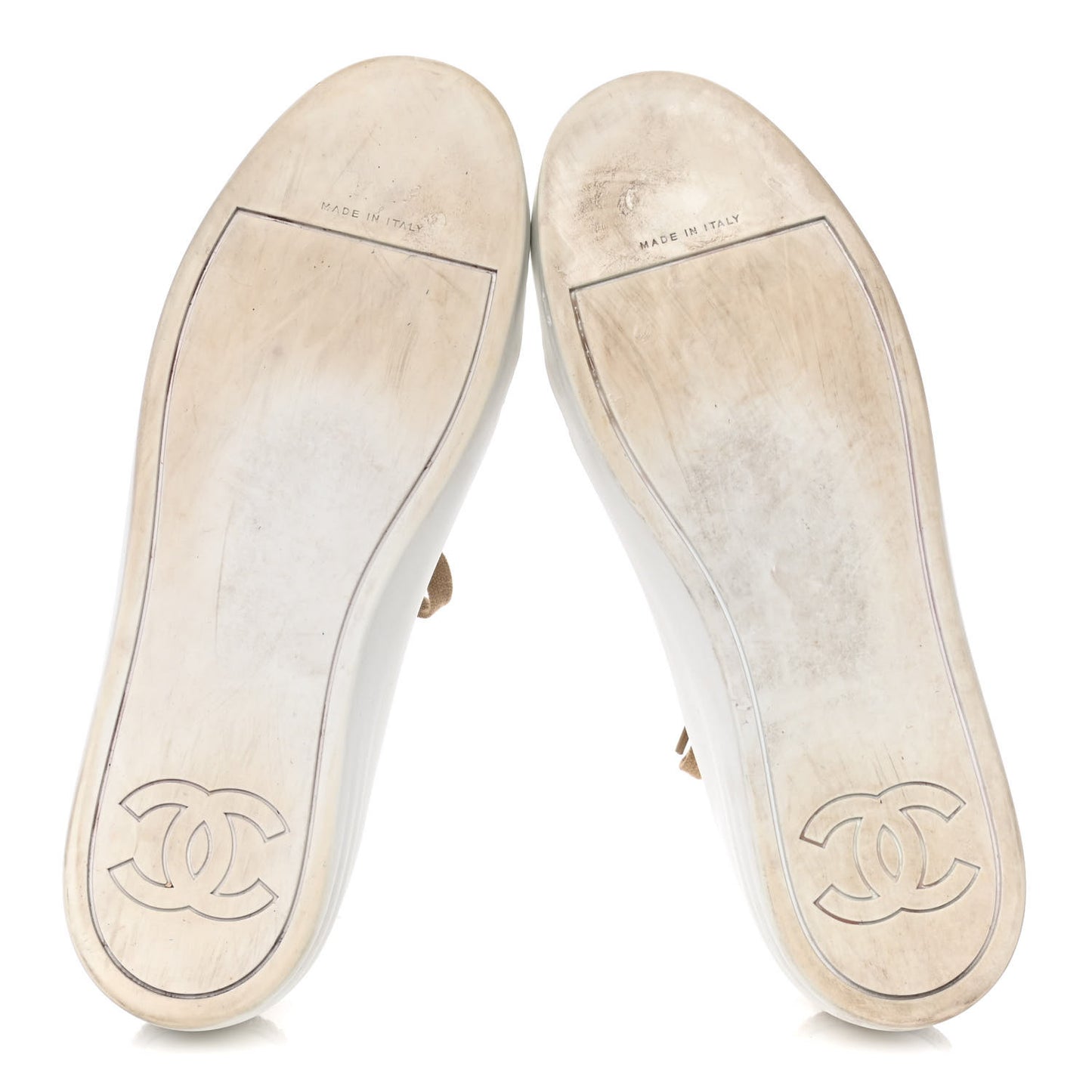 Fantasy Tweed Sneakers 40.5 Beige Gold