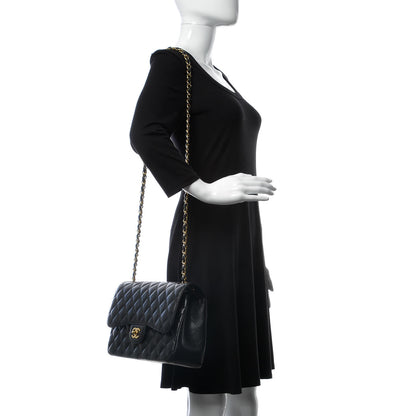 Chanel Caviar Quilted Jumbo Double Flap Black 2 of 10
