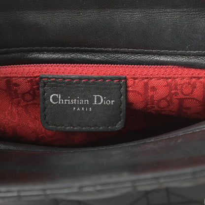 Christian Dior Lambskin Cannage Medium Lady Dior Black 6 of 15