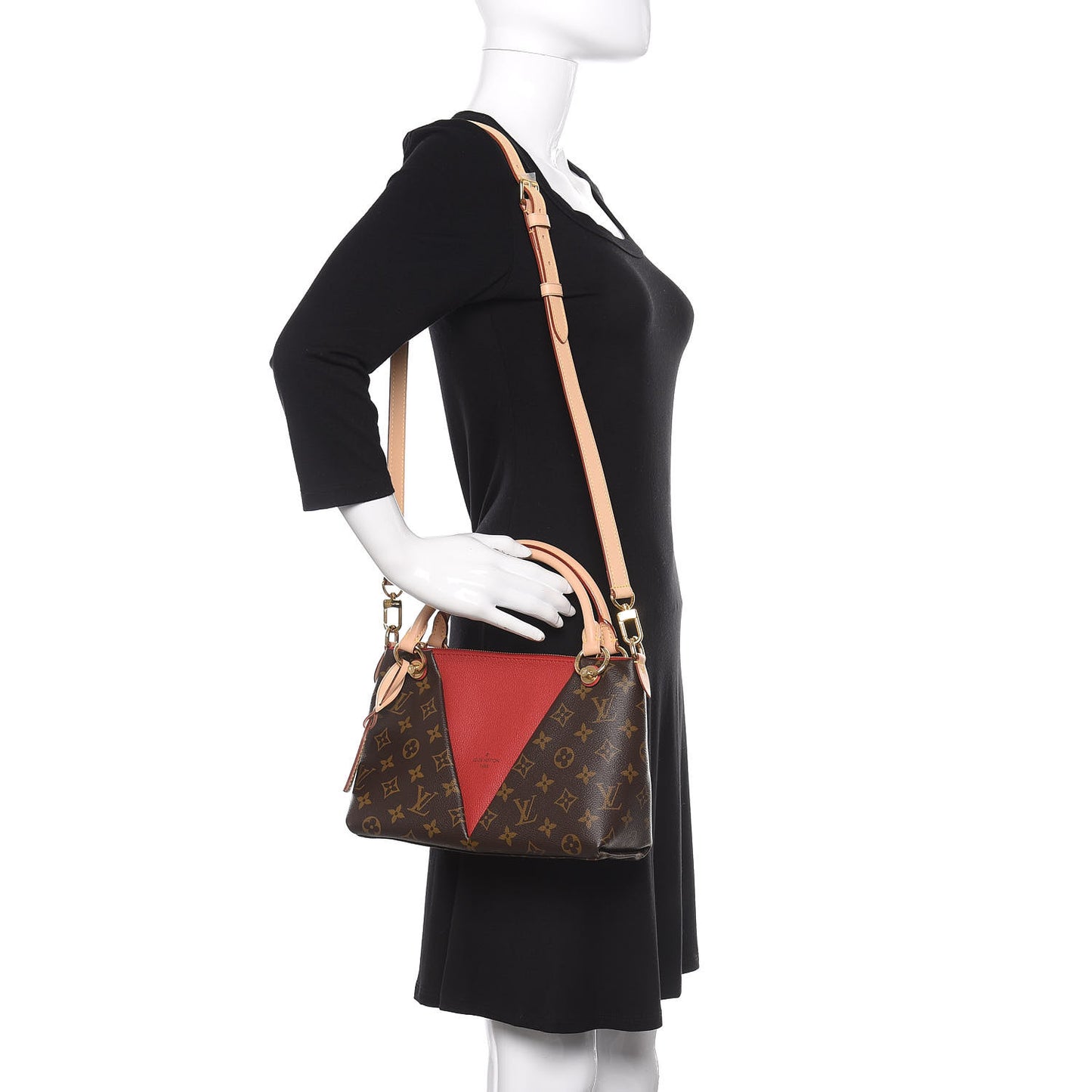 Monogram V Tote BB Cherry
