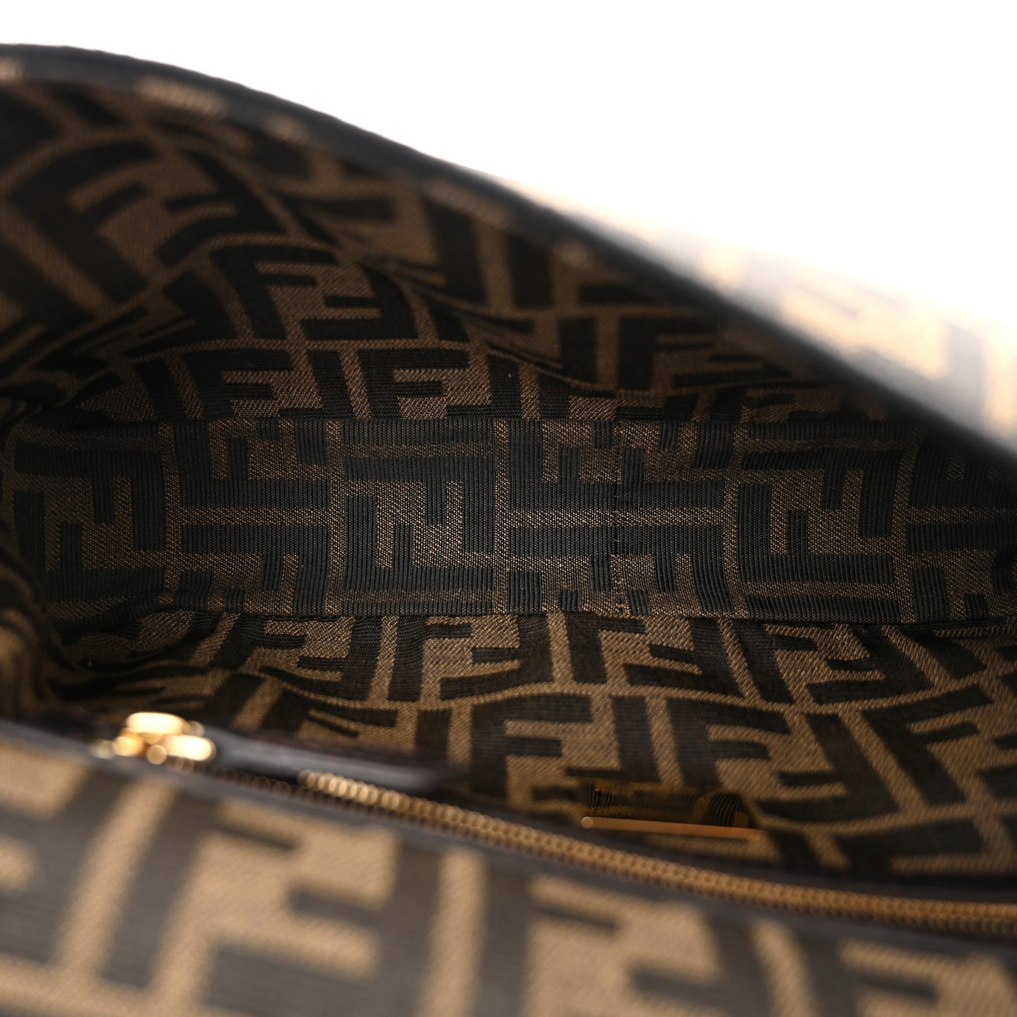 Fabric Jacquard FF 1974 Medium Baguette Tobacco Moro Black