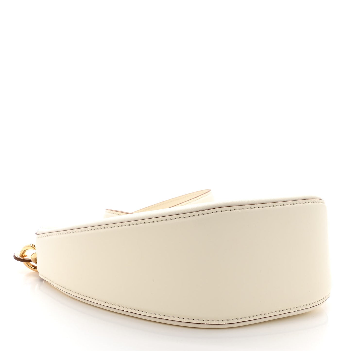 Nappa Mini Vlogo Moon Hobo Bag Ivory