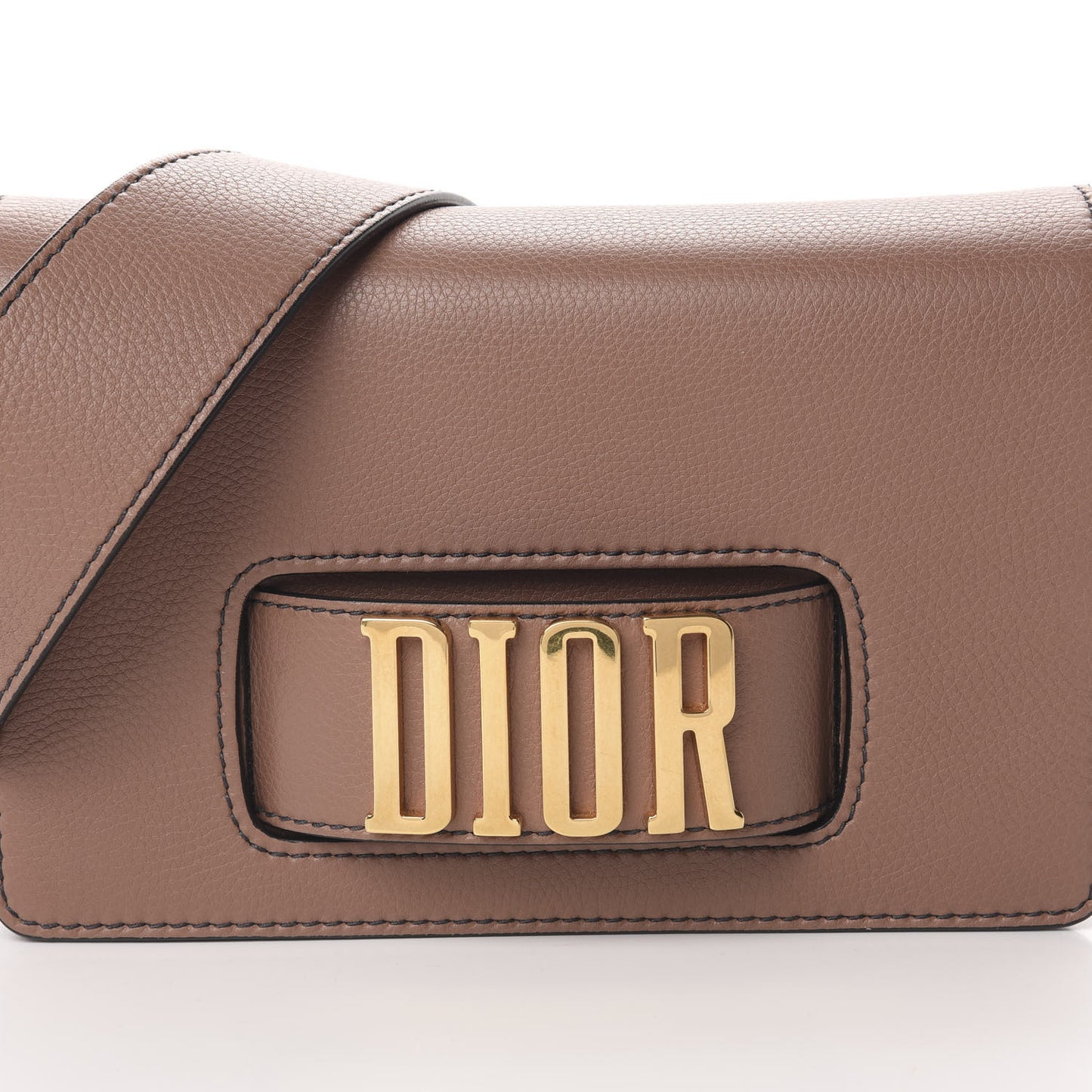 Grained Calfskin Dio(r)evolution Flap Bag Petale