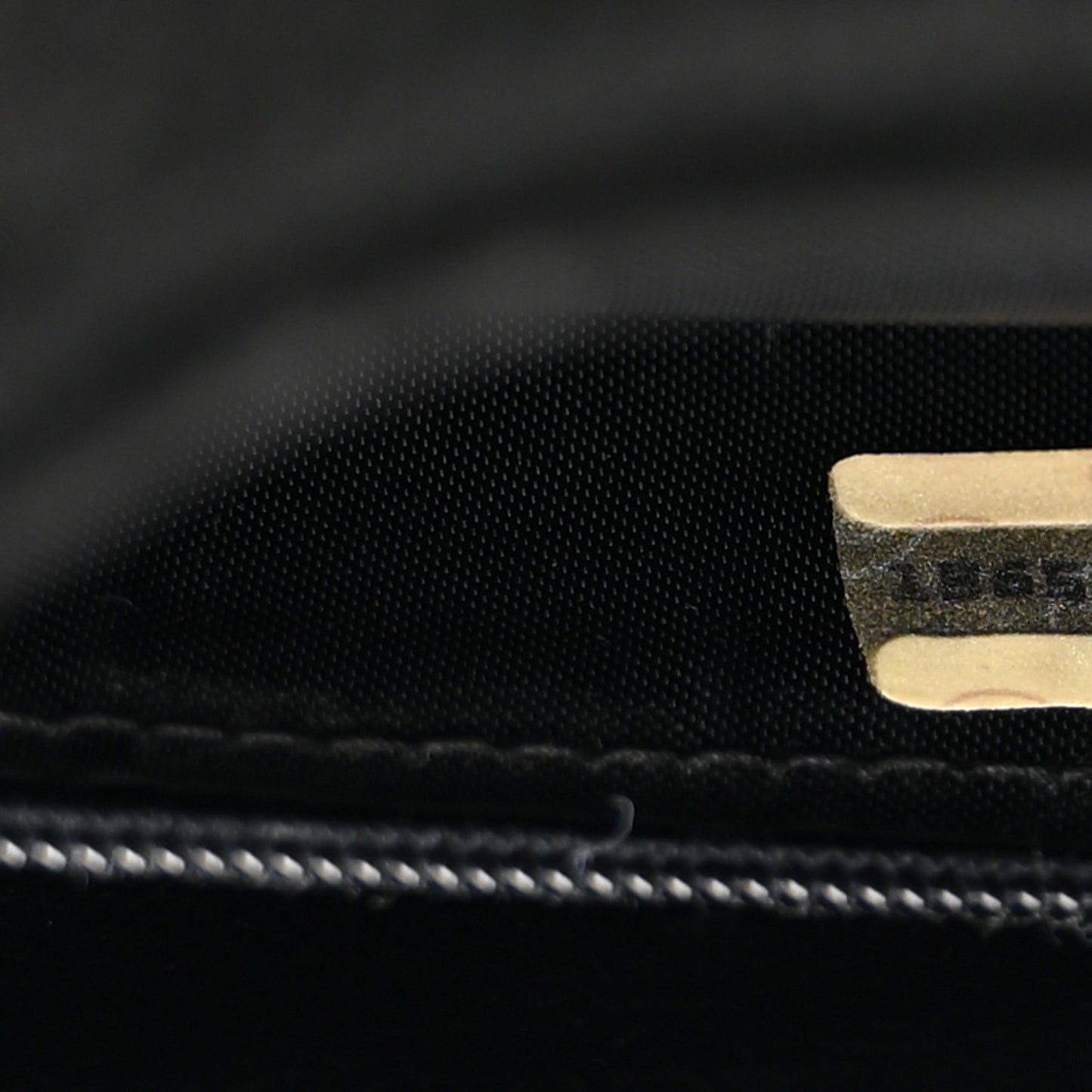 Suede Quilted CC Tassel Camera Case  Black