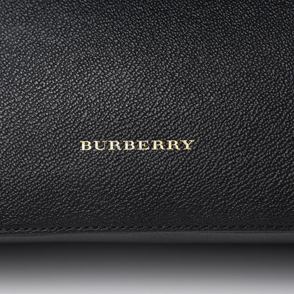 Burberry Soft Grain Calfskin House Check Small Helmsley Crossbody Black 7 of 10