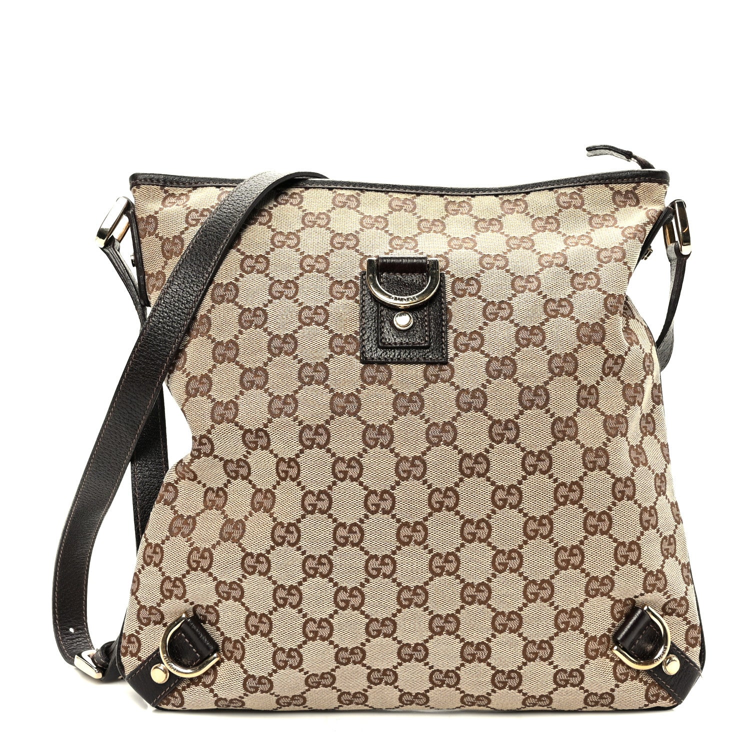 Gucci Monogram Abbey Messenger Bag Dark Brown 1 of 10