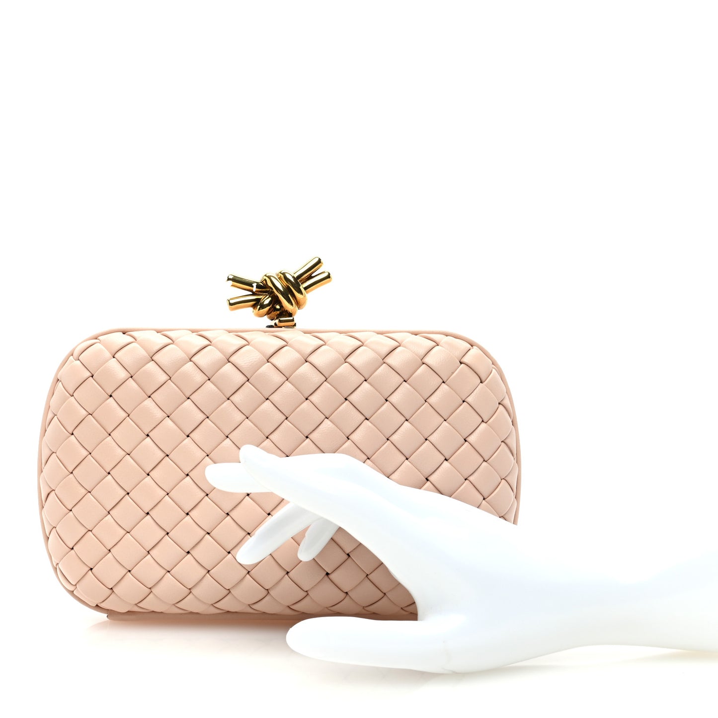 Nappa Intrecciato Minaudiere Knot Lotus