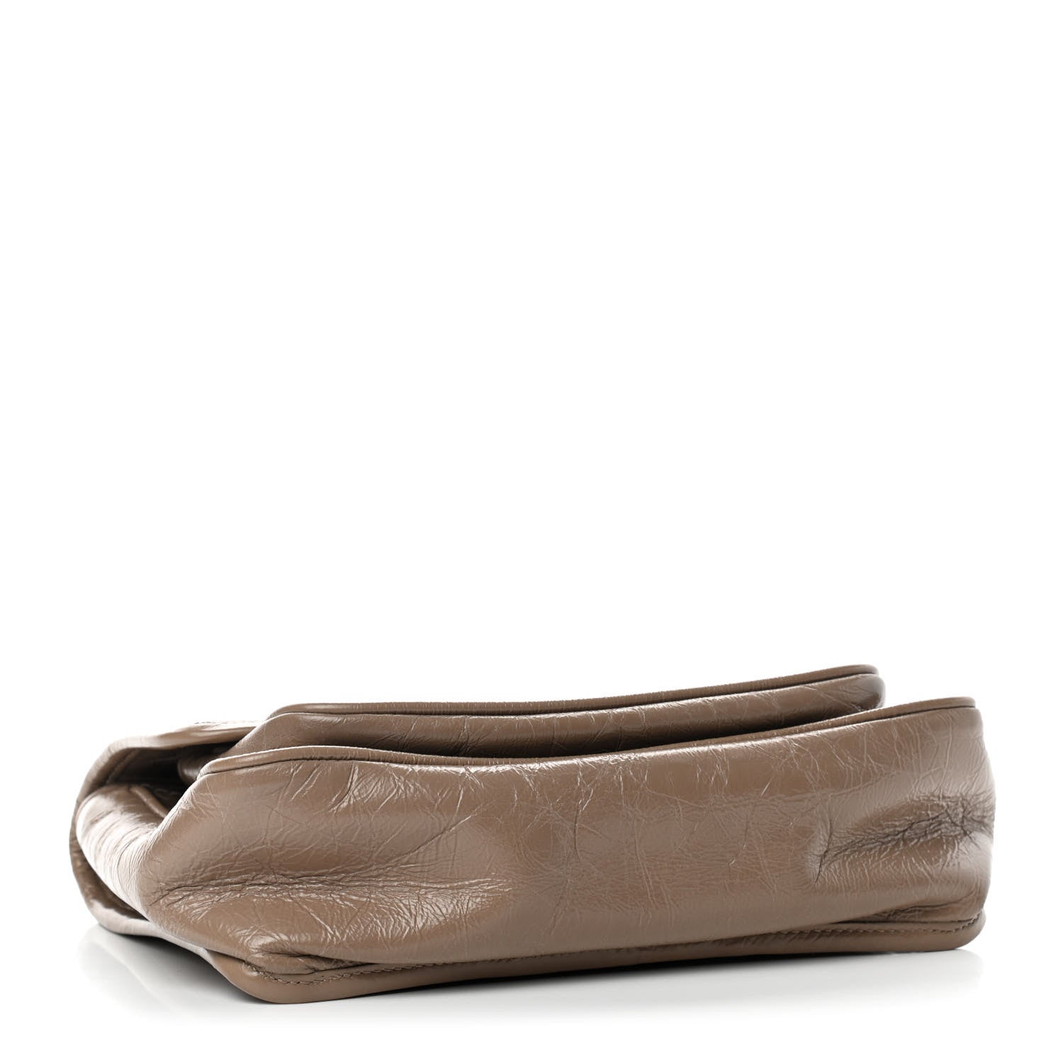Saint Laurent Crinkled Calfskin Matelasse Monogram Baby Niki Chain Satchel Light Taupe 4 of 10