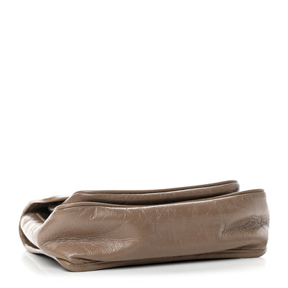 Saint Laurent Crinkled Calfskin Matelasse Monogram Baby Niki Chain Satchel Light Taupe 4 of 10