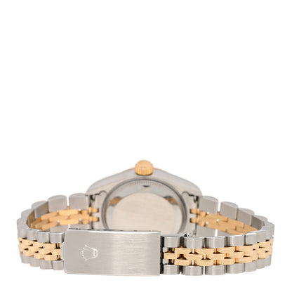 Rolex Stainless Steel 18K Yellow Gold Diamond 26mm Oyster Perpetual Datejust Watch White 79173 3 of 5