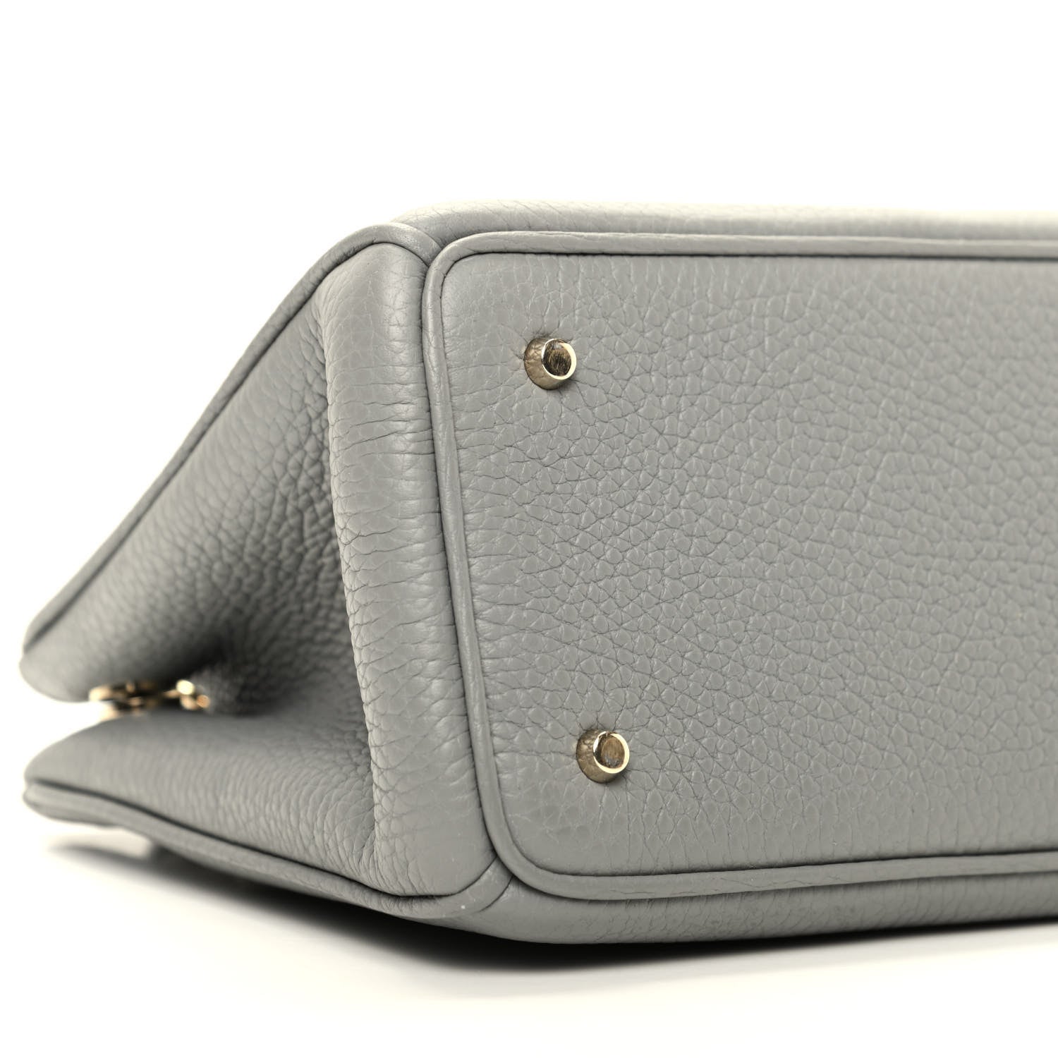 Christian Dior Calfskin Mini Diorissimo Tote Gris 6 of 9